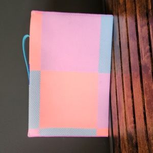 Rothys Bright Pink Check Essential Pouch